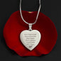 Personalized Engraved Heart Necklace Bridal Gift
