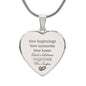 Personalized Engraved Heart Necklace Bridal Gift