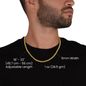Personalized Groomsman Proposal Gift - Cuban Link Necklace With Message Card Groomsman Gift