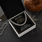 Personalized Groomsman Proposal Gift - Cuban Link Necklace With Message Card Groomsman Gift