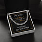 Personalized Groomsman Proposal Gift - Cuban Link Necklace With Message Card Groomsman Gift
