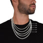 Personalized Groomsman Proposal Gift - Cuban Link Necklace With Message Card Groomsman Gift