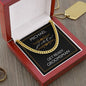 Personalized Groomsman Proposal Gift - Cuban Link Necklace With Message Card Groomsman Gift