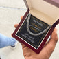 Personalized Groomsman Proposal Gift - Cuban Link Necklace With Message Card Groomsman Gift