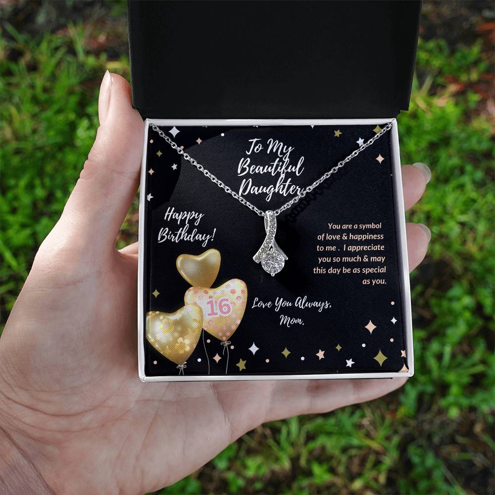 Daughter's 15th or 16th Birthday Necklace from Mom - Gift for Her Special Birthday Day
