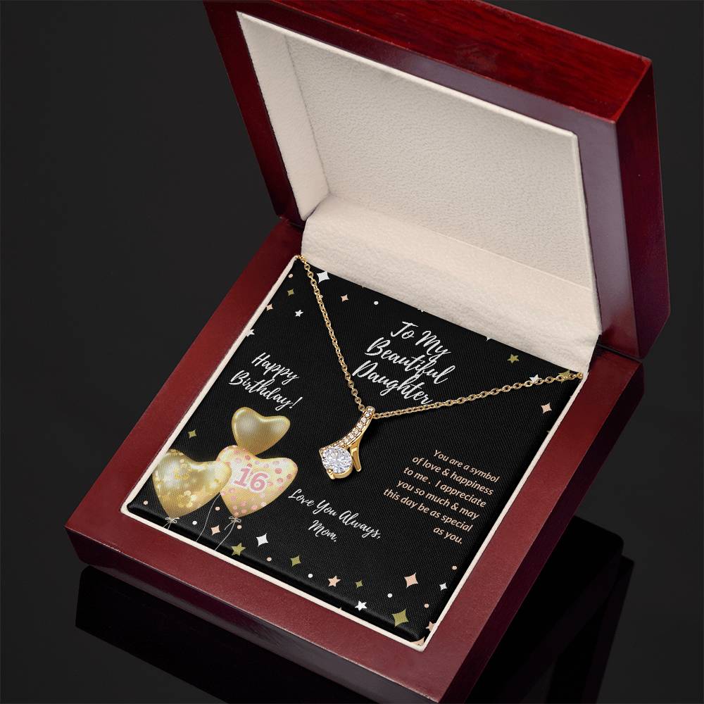 Daughter's 15th or 16th Birthday Necklace from Mom - Gift for Her Special Birthday Day