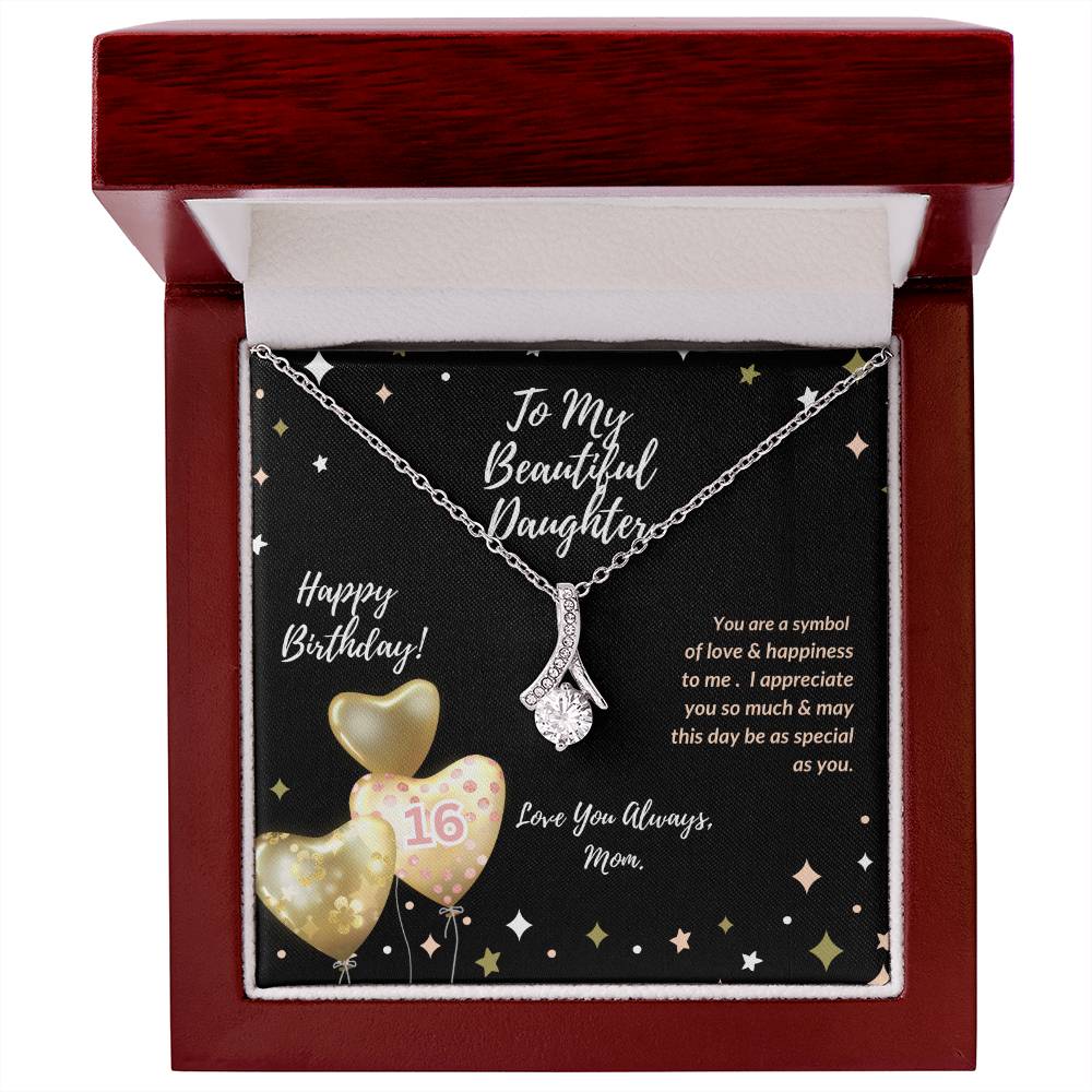 Daughter's 15th or 16th Birthday Necklace from Mom - Gift for Her Special Birthday Day