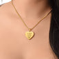 Personalized Engraved Heart Necklace Bridal Gift