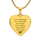 Personalized Engraved Heart Necklace Bridal Gift