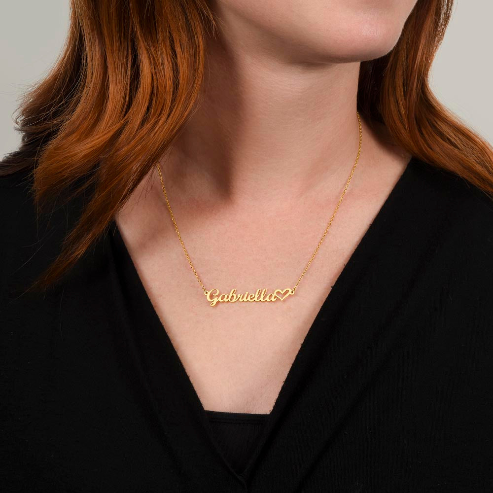 Personalized Name Necklace For Daughter - Birthday Name Jewelry Gift From Mom