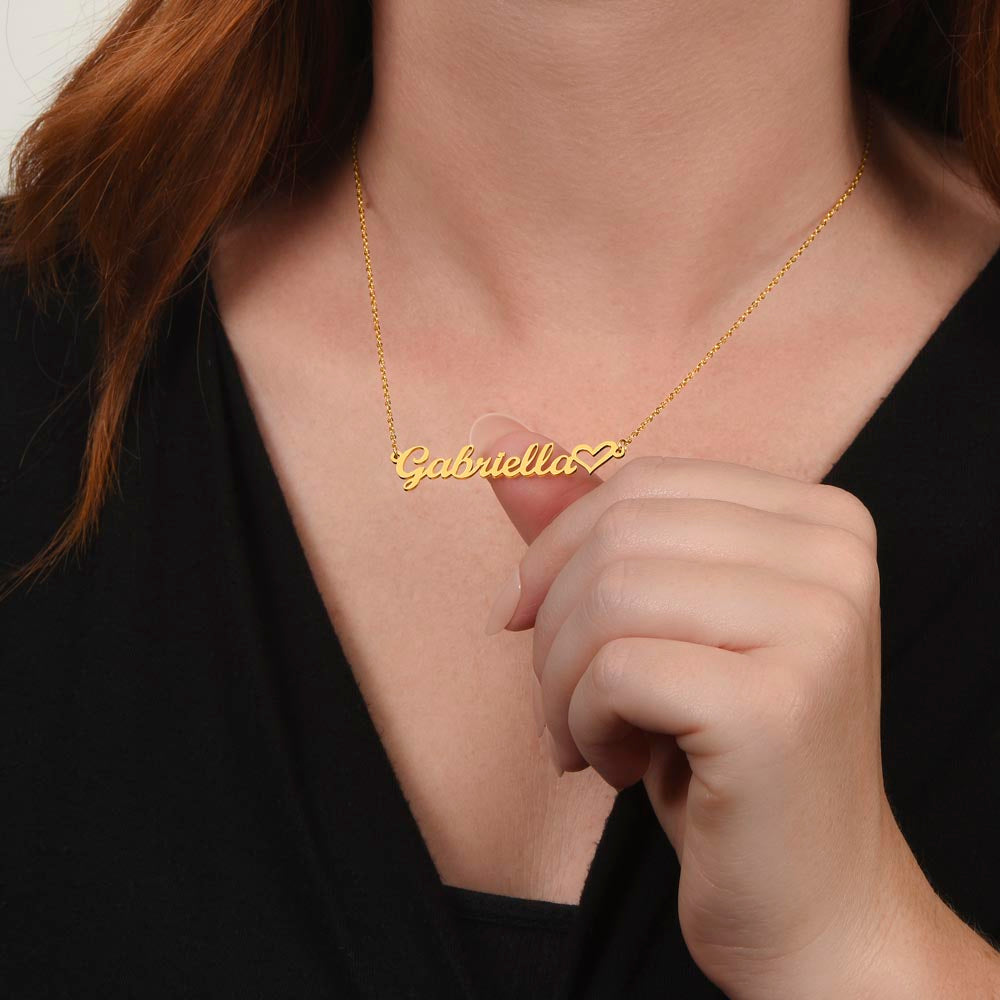 Personalized Name Necklace For Daughter - Birthday Name Jewelry Gift From Mom